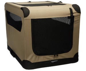 AmazonBasics Portable Folding Soft Dog Travel Crate Kennel review