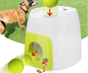 Hamkaw Dog Ball Launcher, Food Reward Machine